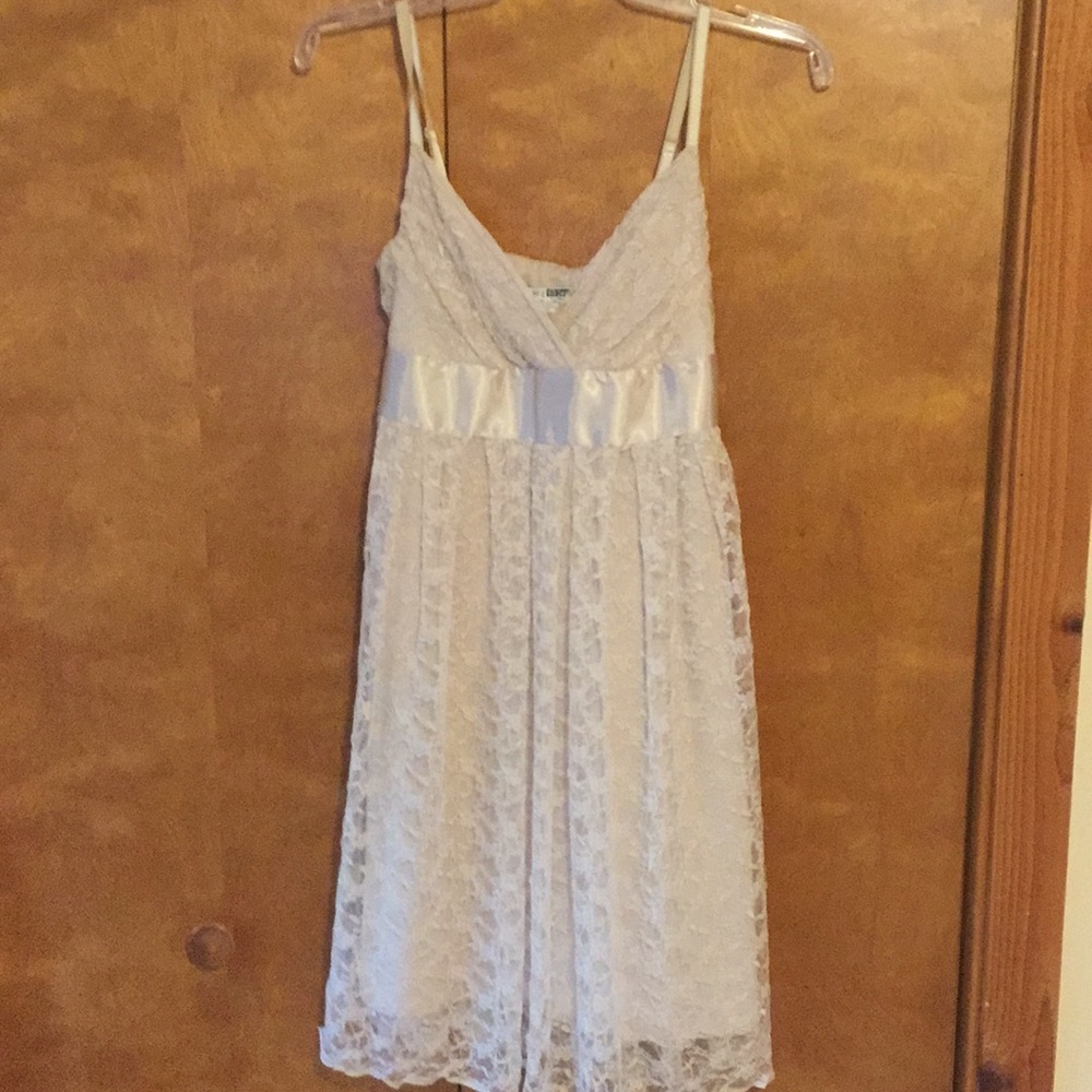 Lace beige dress